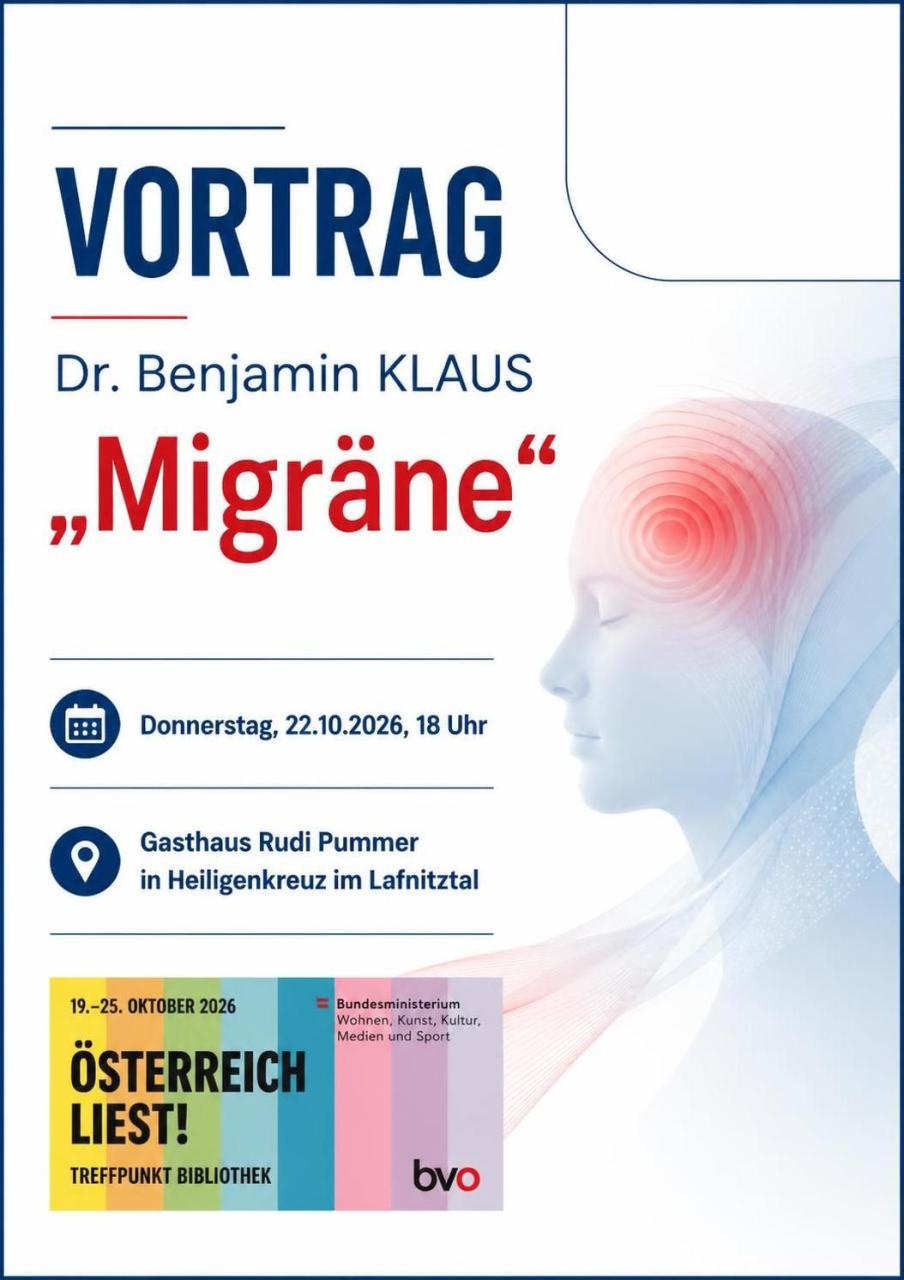 Plakat Vortrag Benjamin Klaus